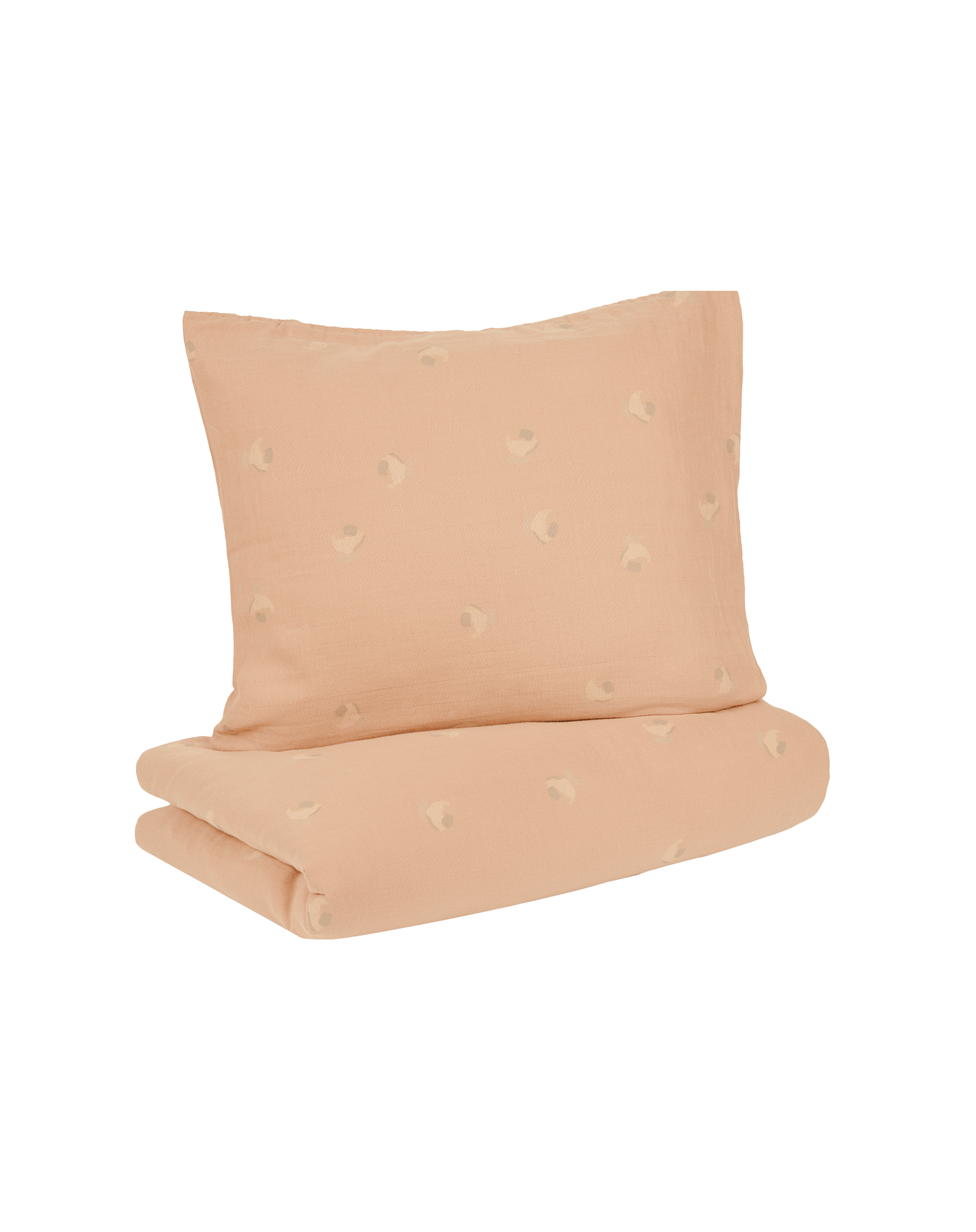 Parure de lit enfant en double gaze de coton lavé Wabi-Sabi