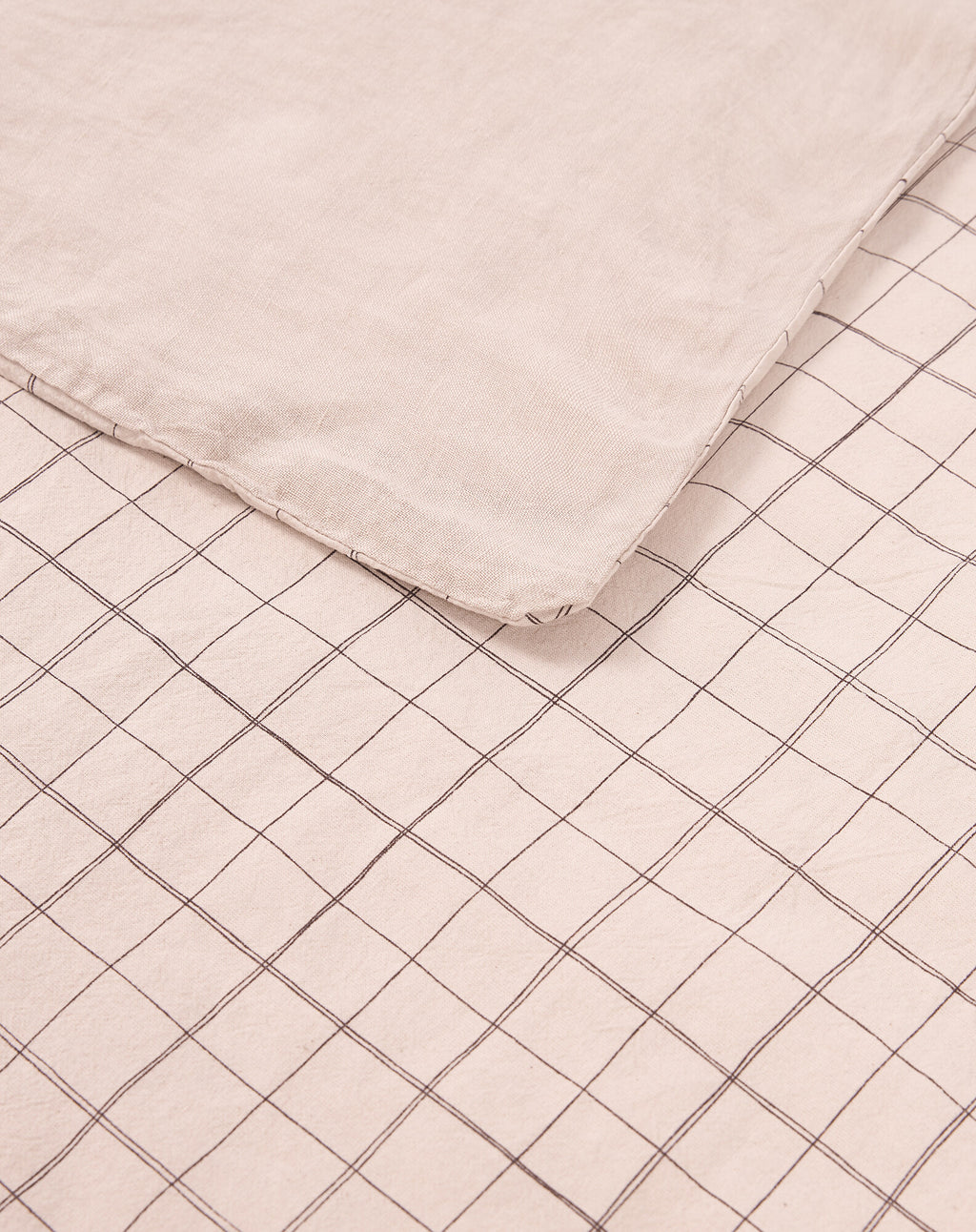 Housse de couette enfant en lin français et coton bio lavés L1N0