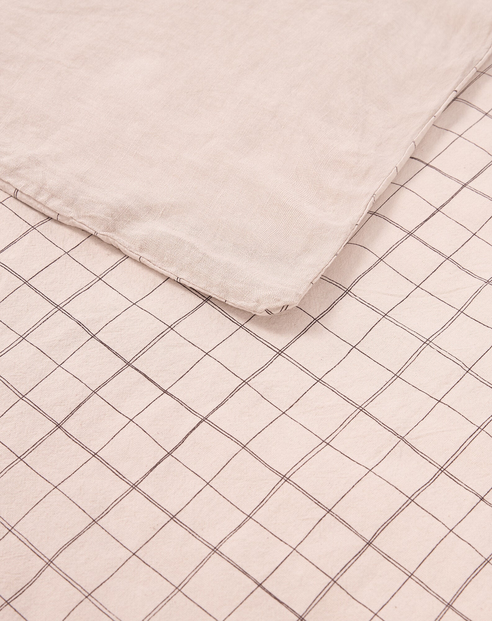 Housse de couette enfant en lin français et coton bio lavés L1N0