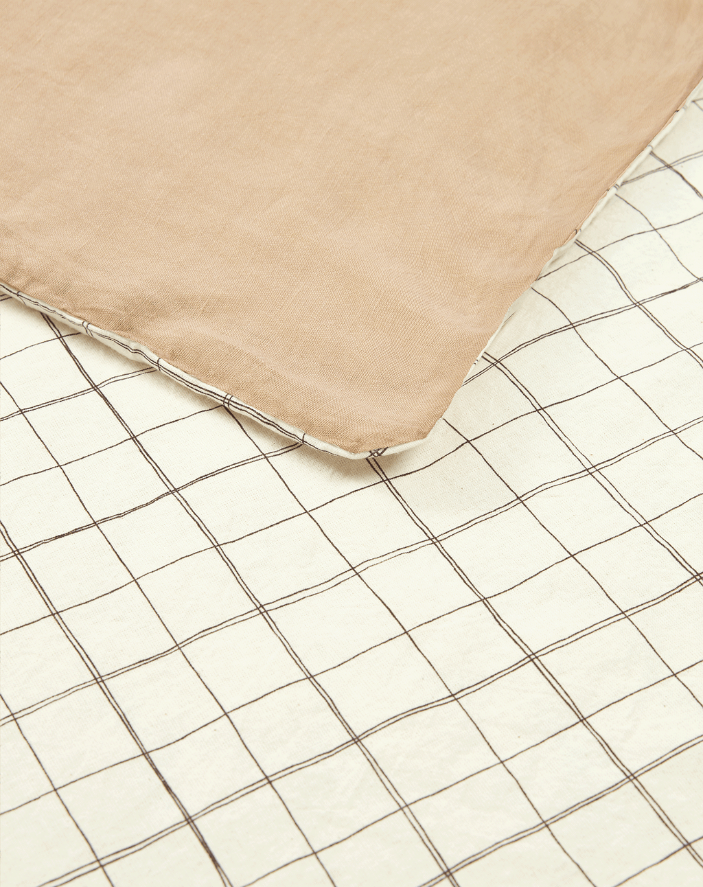 Housse de couette enfant en lin français et coton bio lavés L1N0