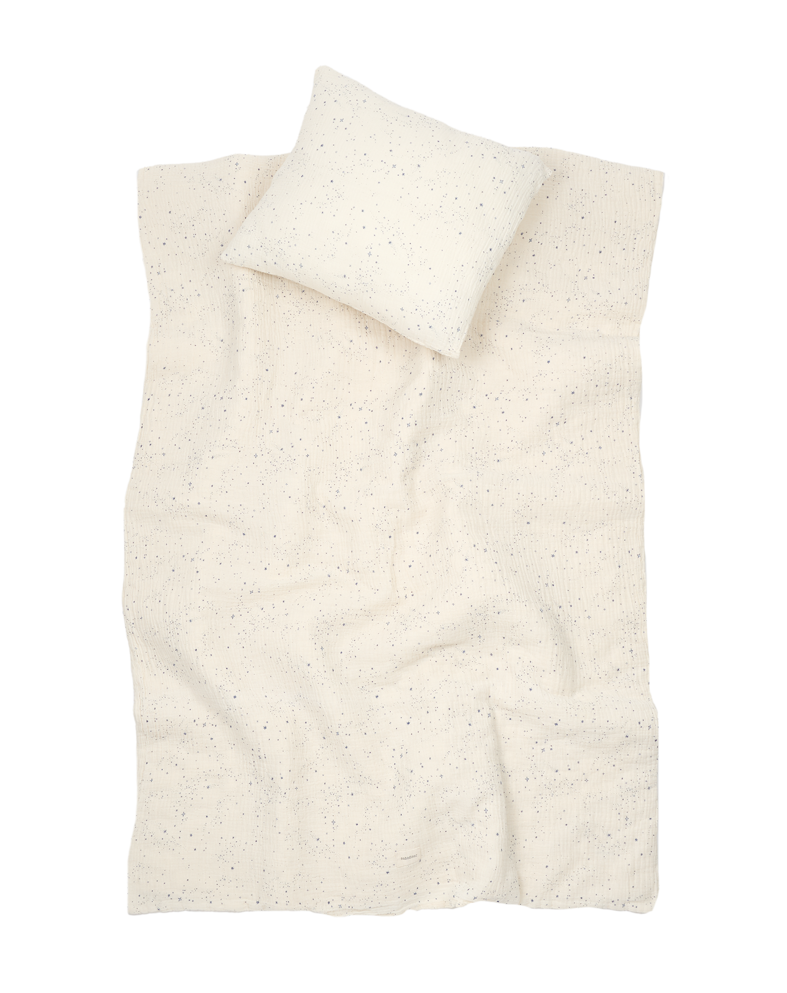 Kid duvet cover set in washed double muslin Wabi-Sabi