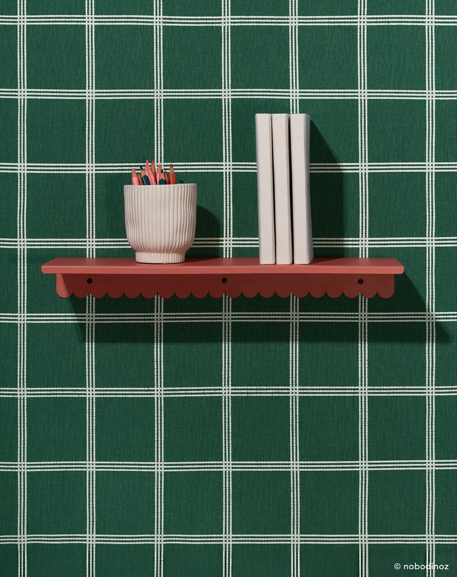 Lacquered steel wall large shelf