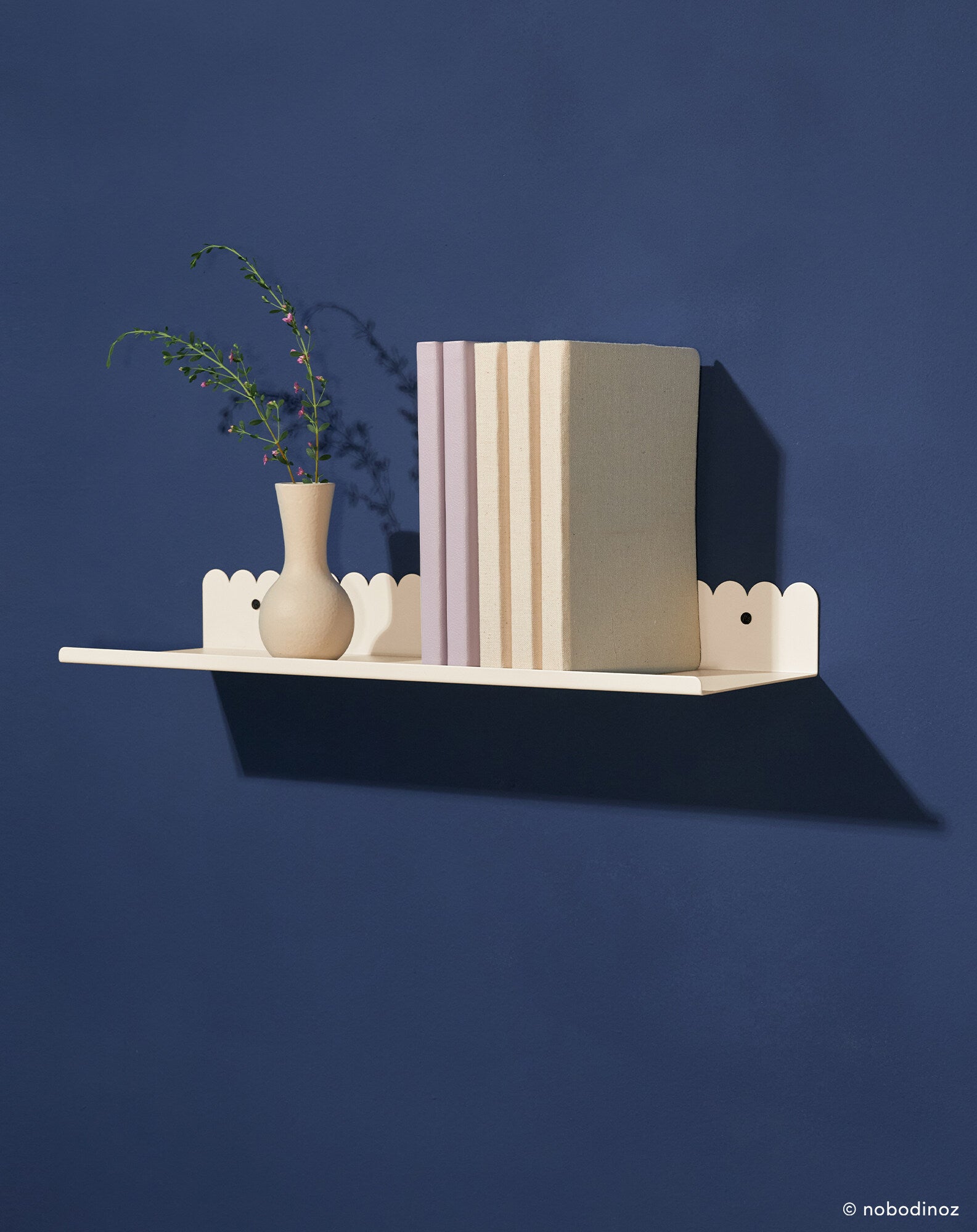 Lacquered steel wall large shelf