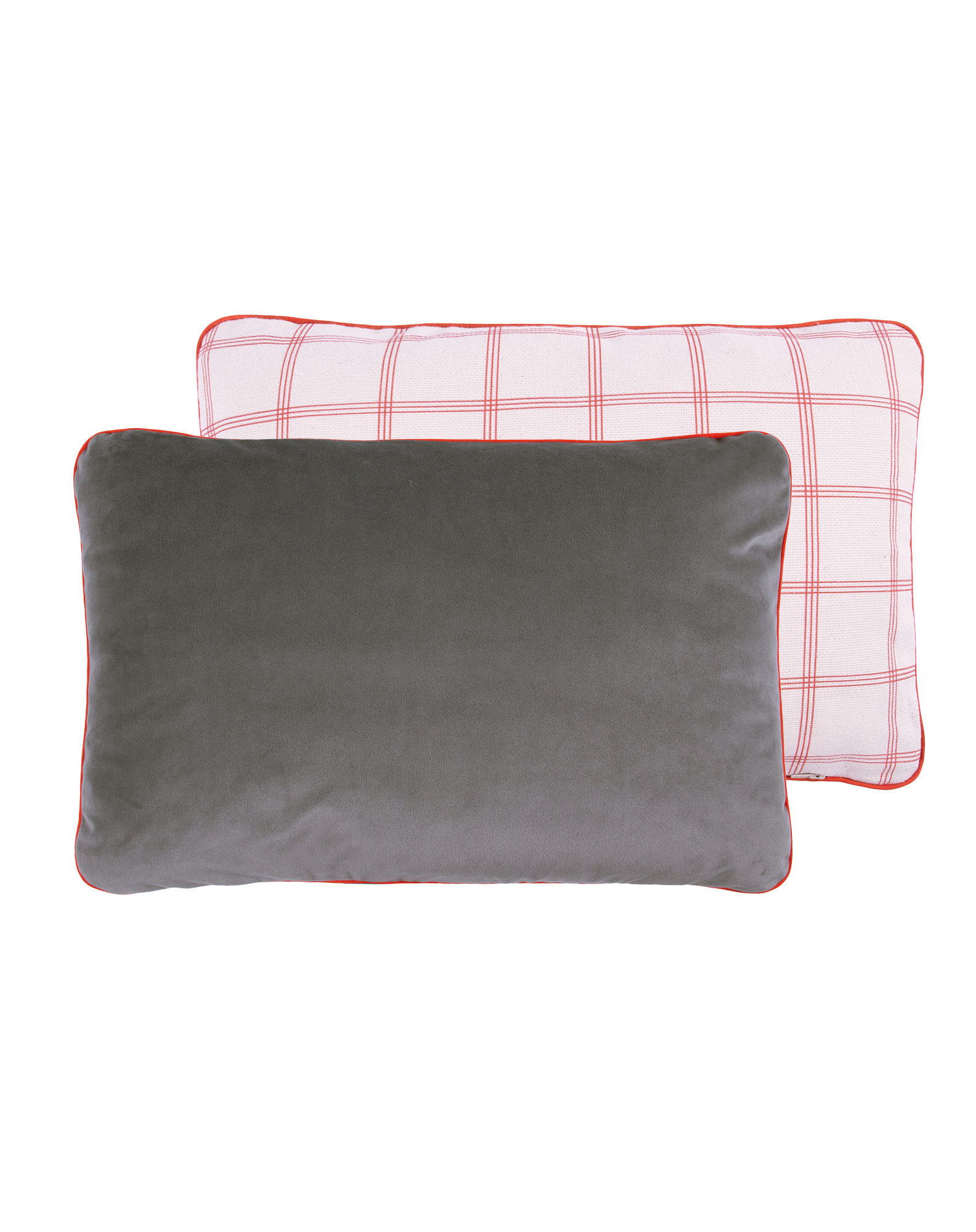 Cojín rectangular doble cara Eco-terciopelo