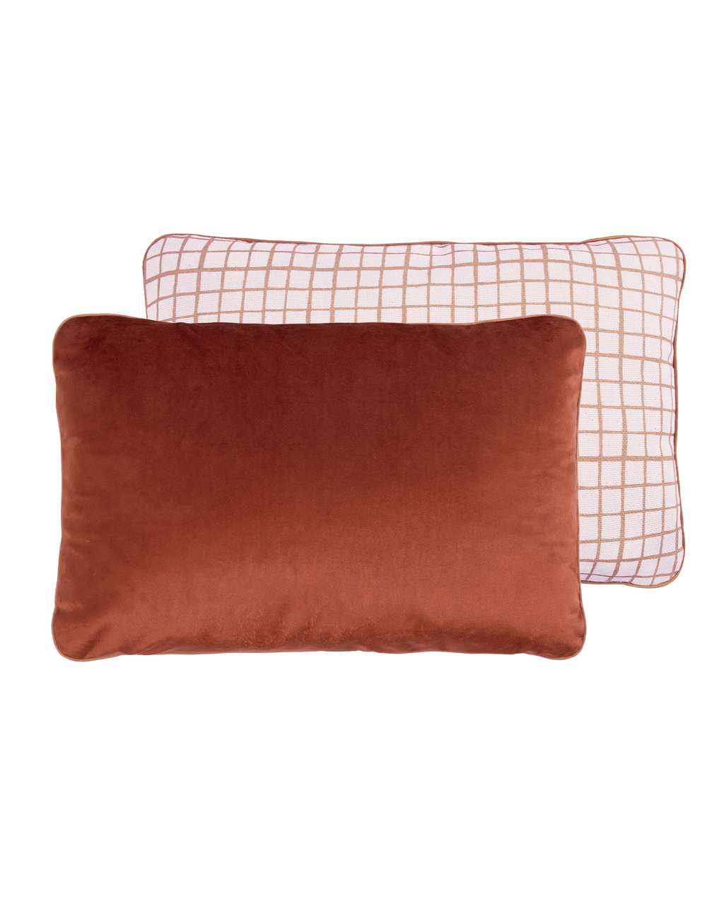 Cojín rectangular doble cara Eco-terciopelo