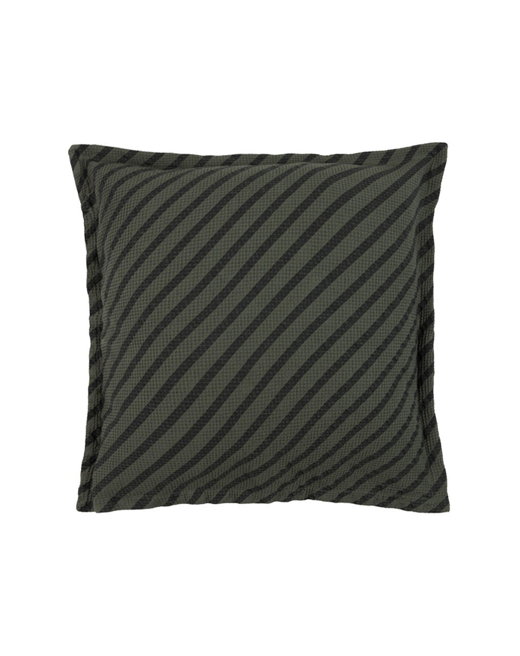 Coussin en coton lavé gauffré Landscape