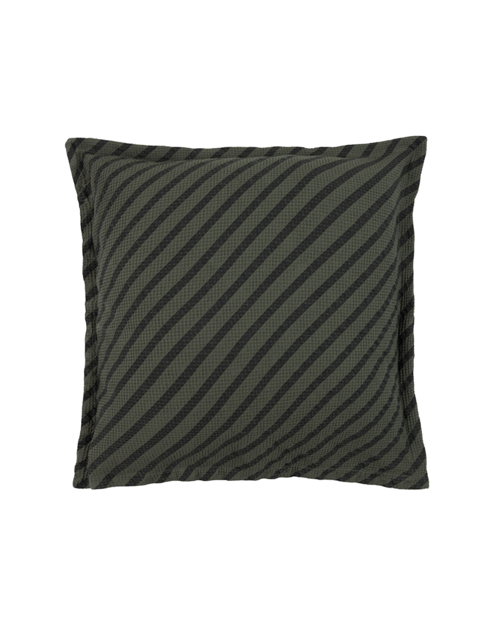 Coussin en coton lavé gauffré Landscape