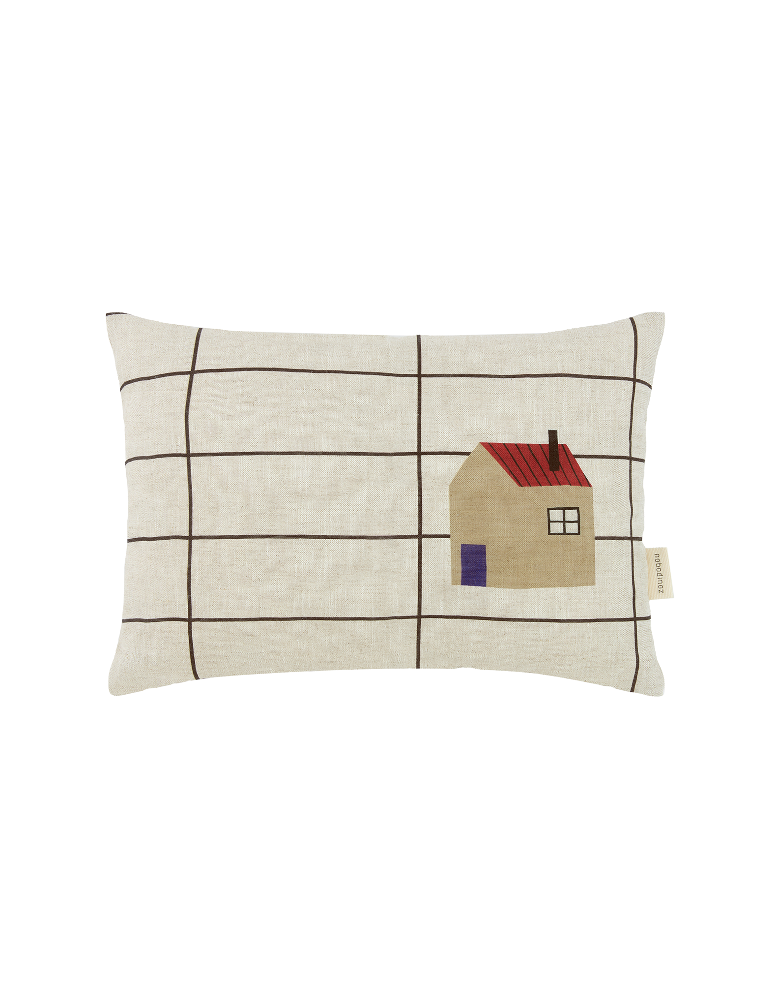 Coussin rectangulaire en lin français Vibes - S