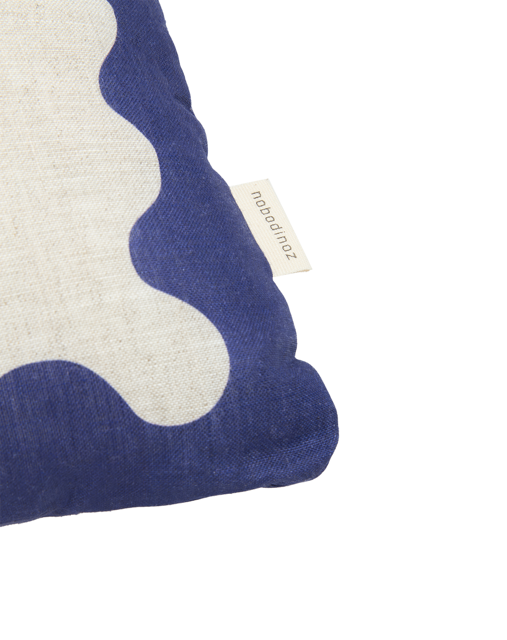 Rectangular cushion in French linen Vibes L