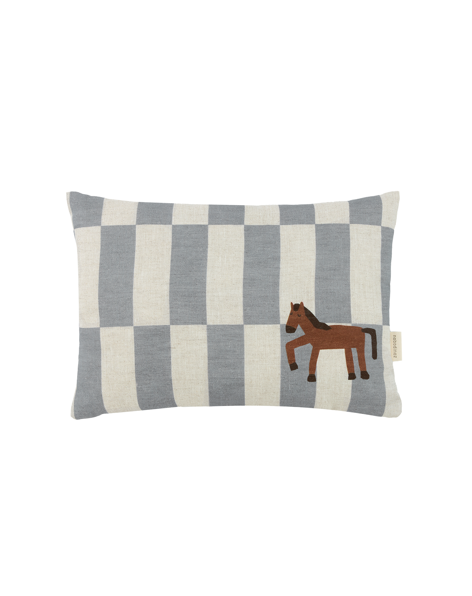 Coussin rectangulaire en lin français Vibes - S