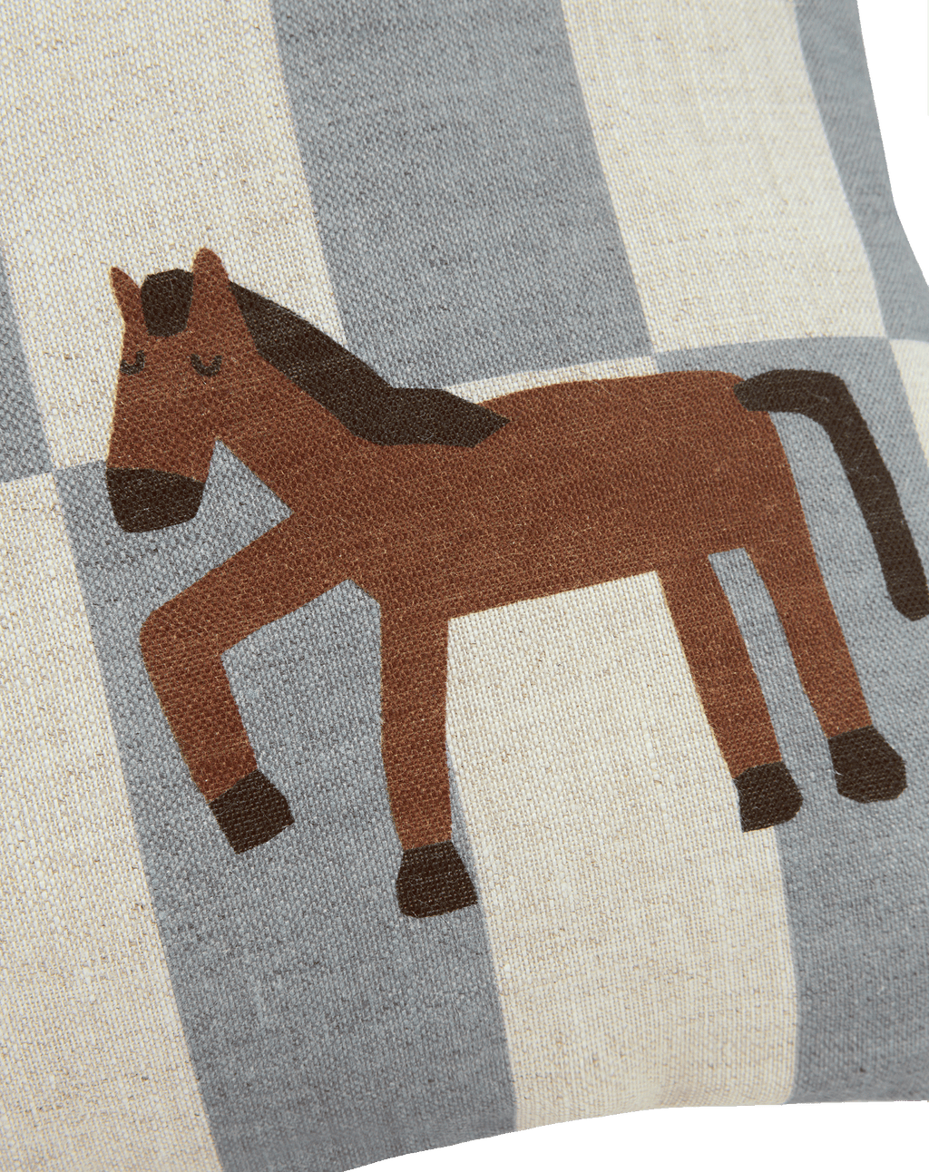 Rectangular cushion in French linen Vibes S