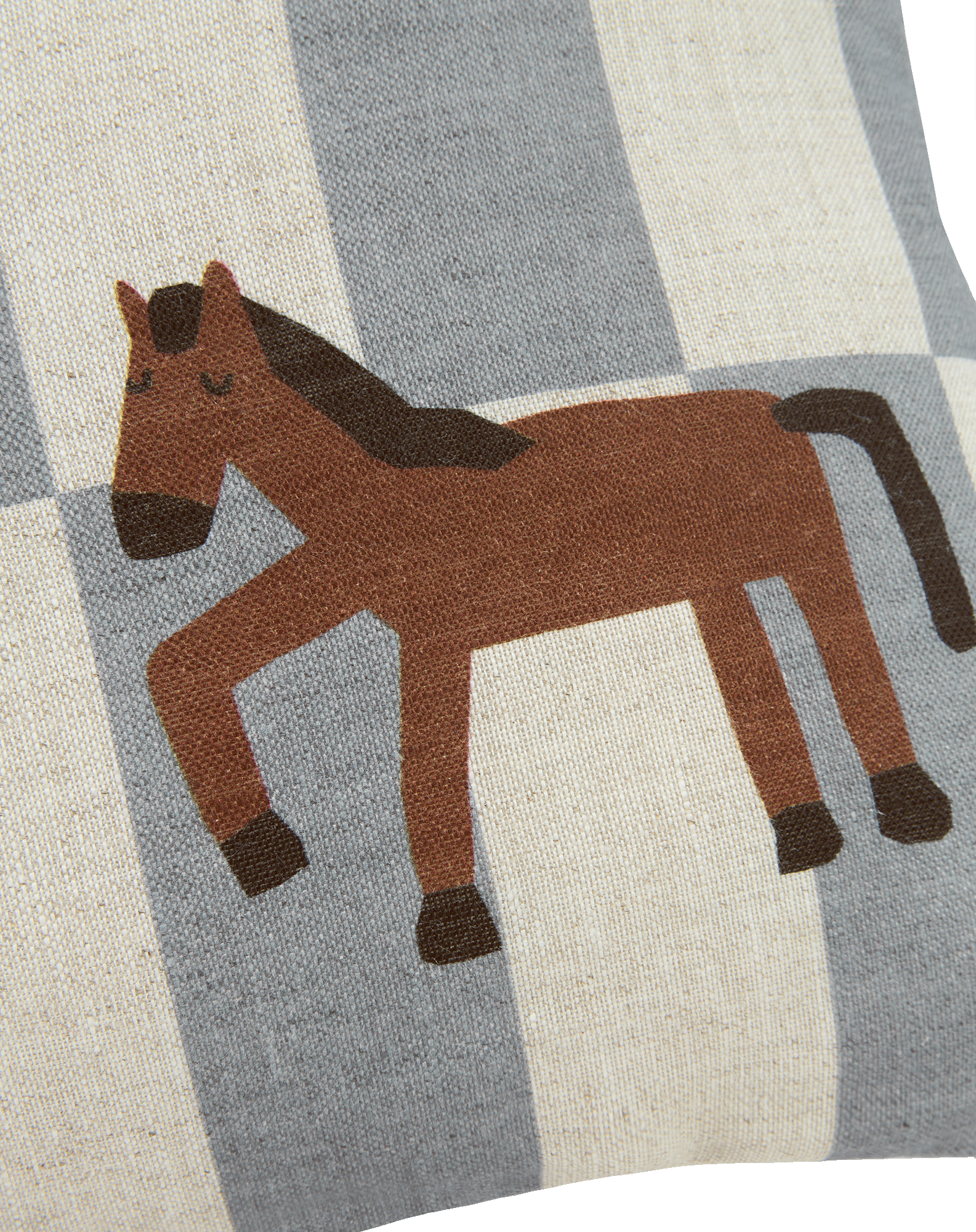 Coussin rectangulaire en lin français Vibes - S