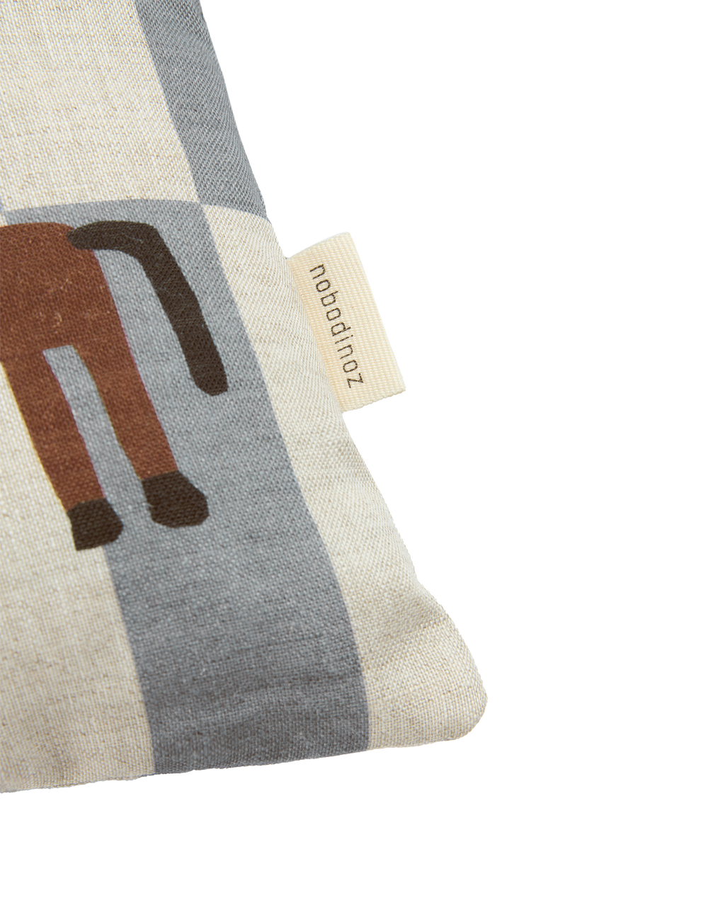Rectangular cushion in French linen Vibes S