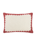 Rectangular cushion in French linen Vibes L