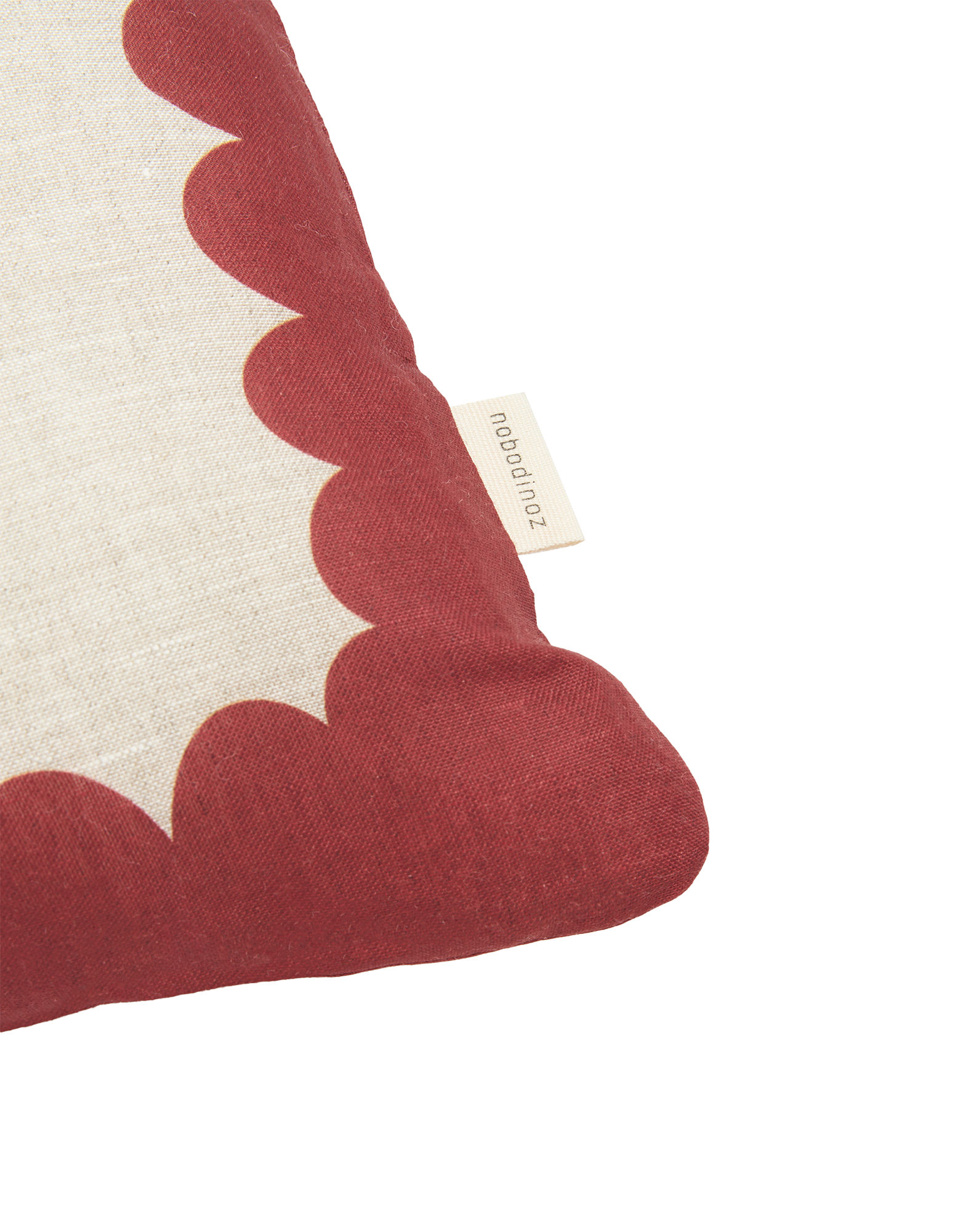 Coussin rectangulaire en lin français Vibes - L