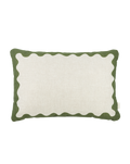 Rectangular cushion in French linen Vibes L