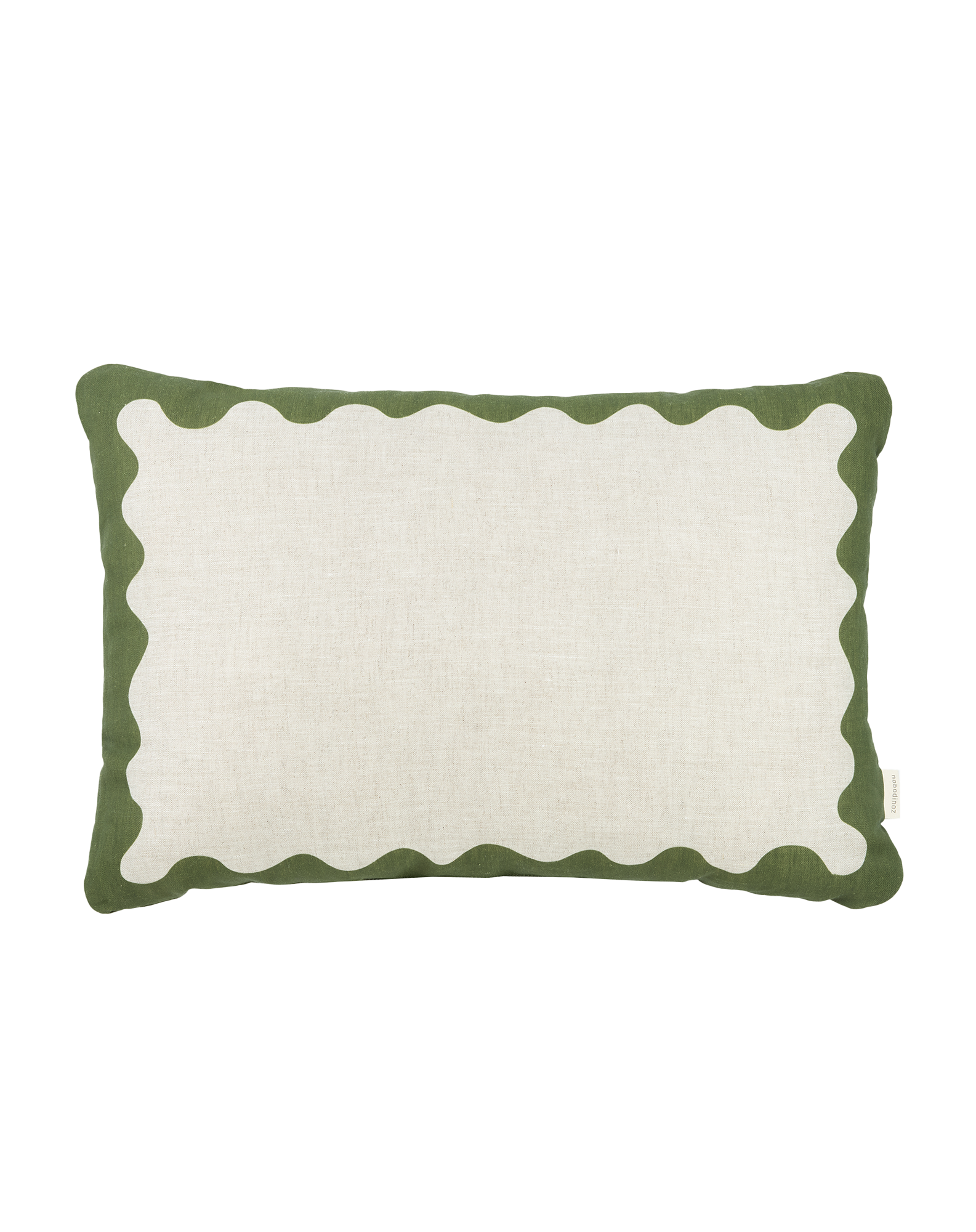 Rectangular cushion in French linen Vibes L