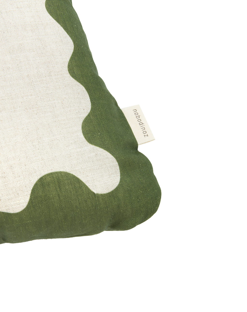 Rectangular cushion in French linen Vibes L