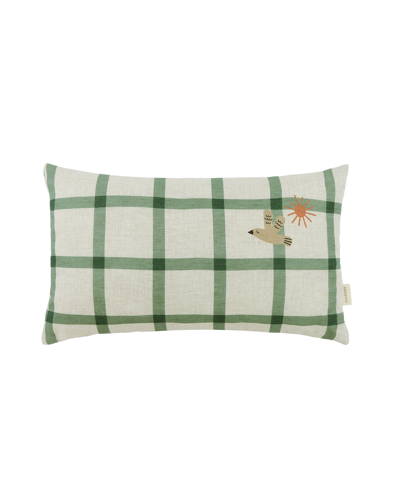 Coussin rectangulaire en lin français Vibes - M