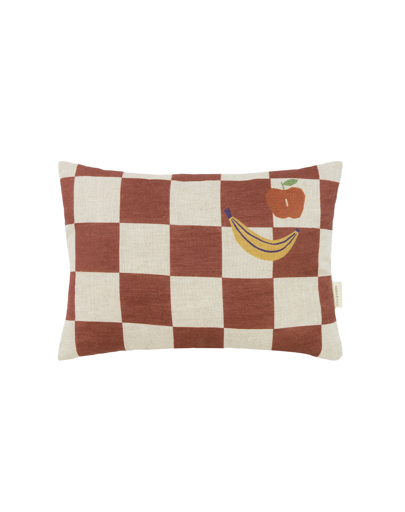 Coussin rectangulaire en lin français Vibes - S