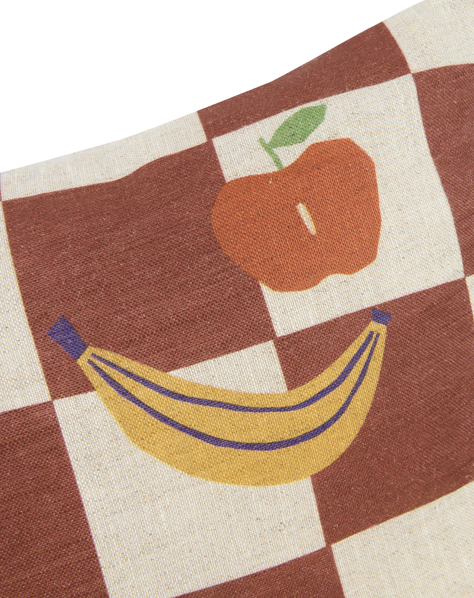 Coussin rectangulaire en lin français Vibes - S