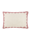 Rectangular cushion in French linen Vibes L