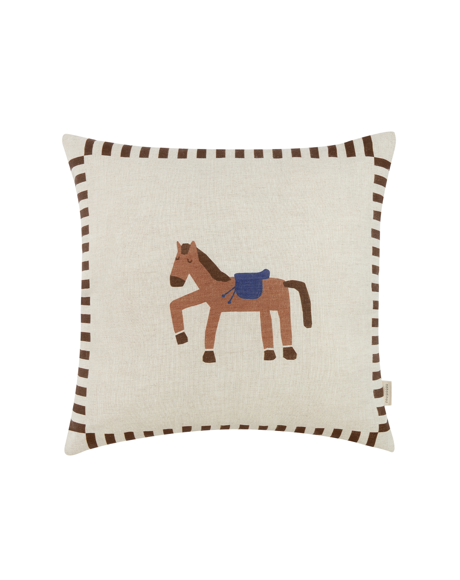 Square cushion in French linen Vibes