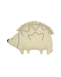 Cushion in washed French linen - Enzo the hedgehog - L1N0