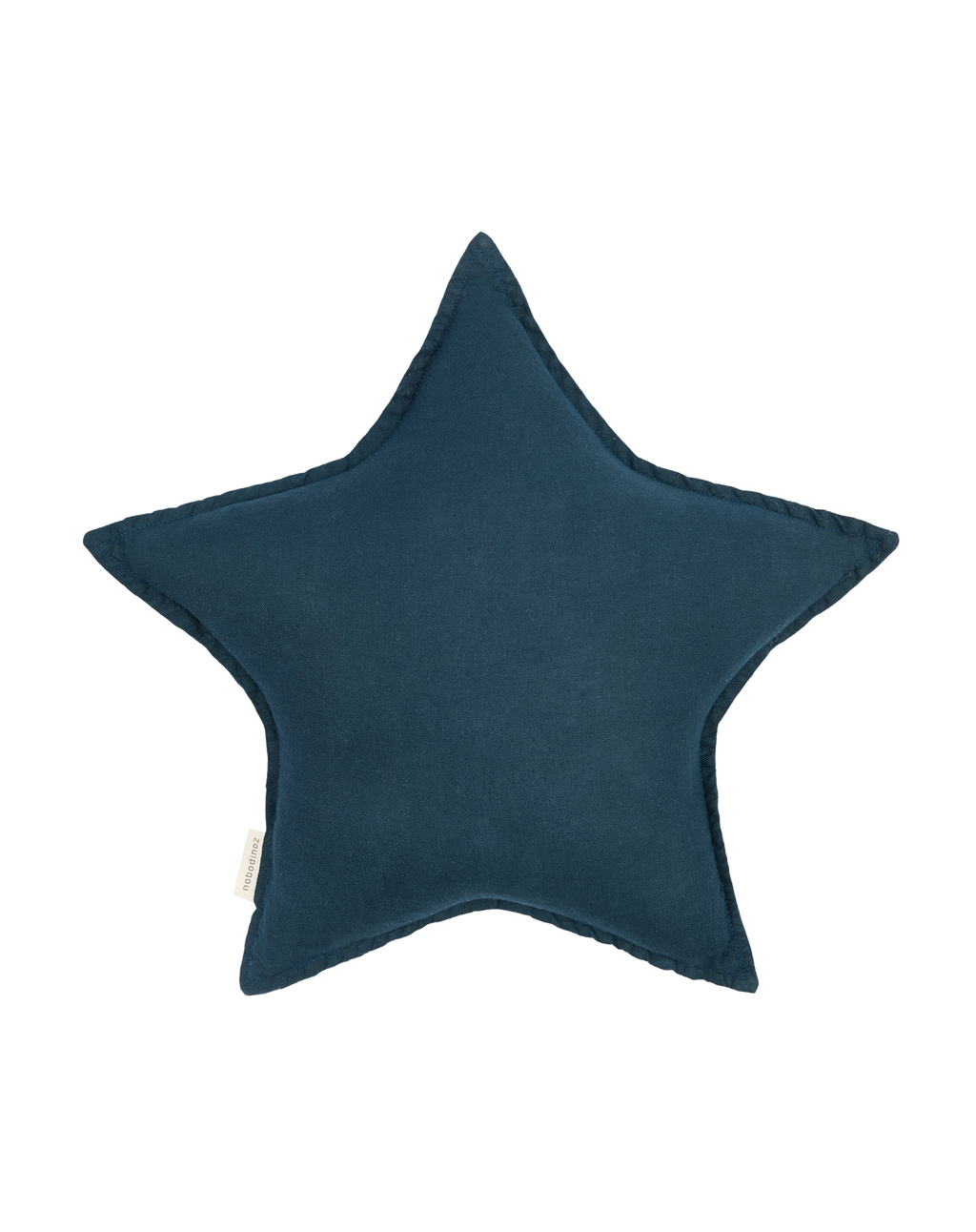 Cojín estrella de lino francés lavado L1N0