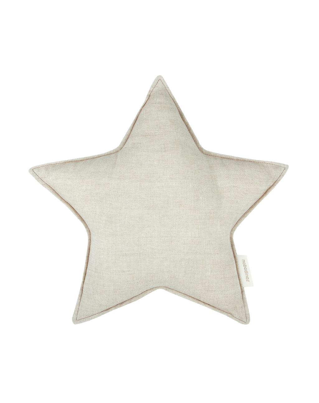 Coussin étoile en lin français lavé L1N0