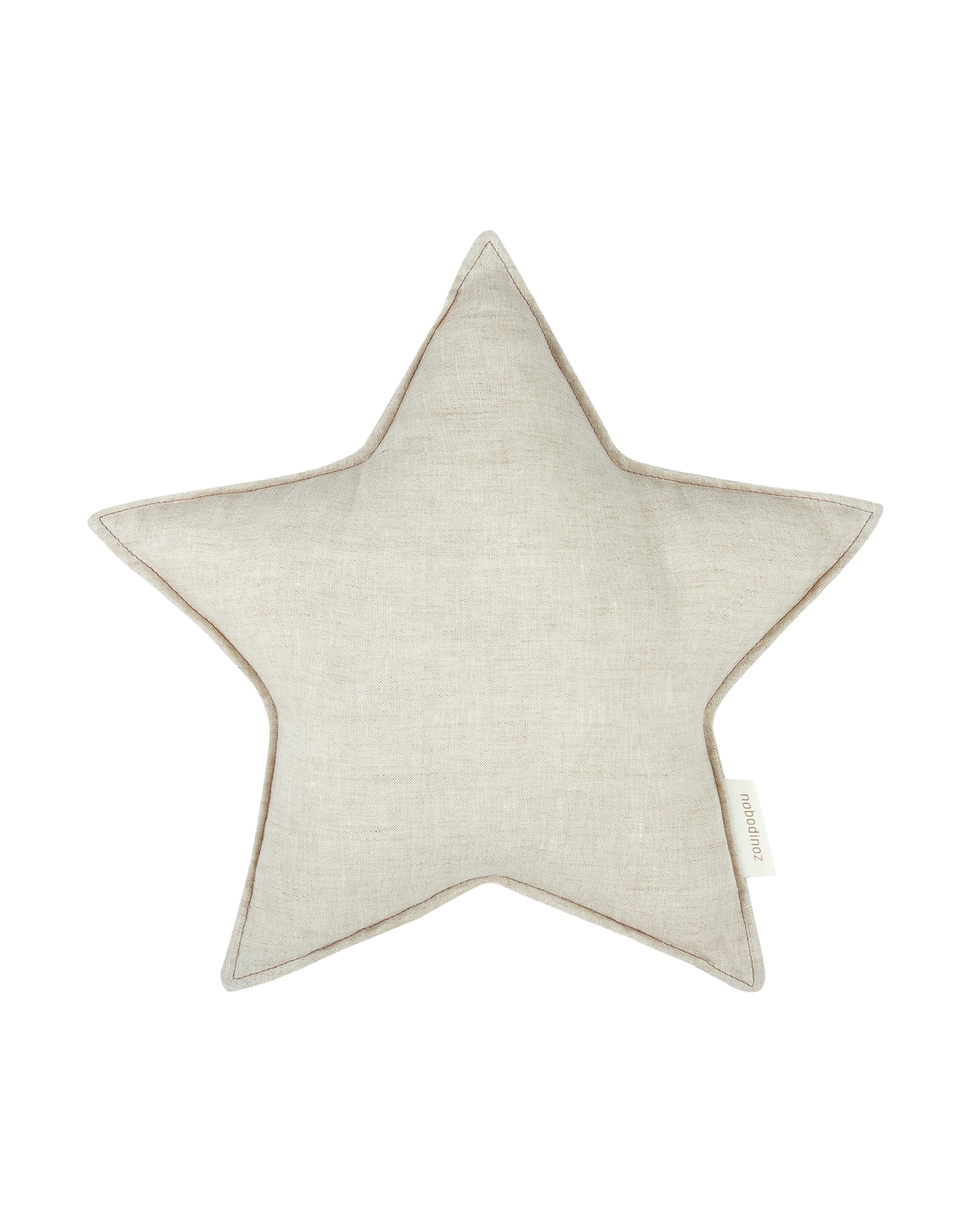 Coussin étoile en lin français lavé L1N0
