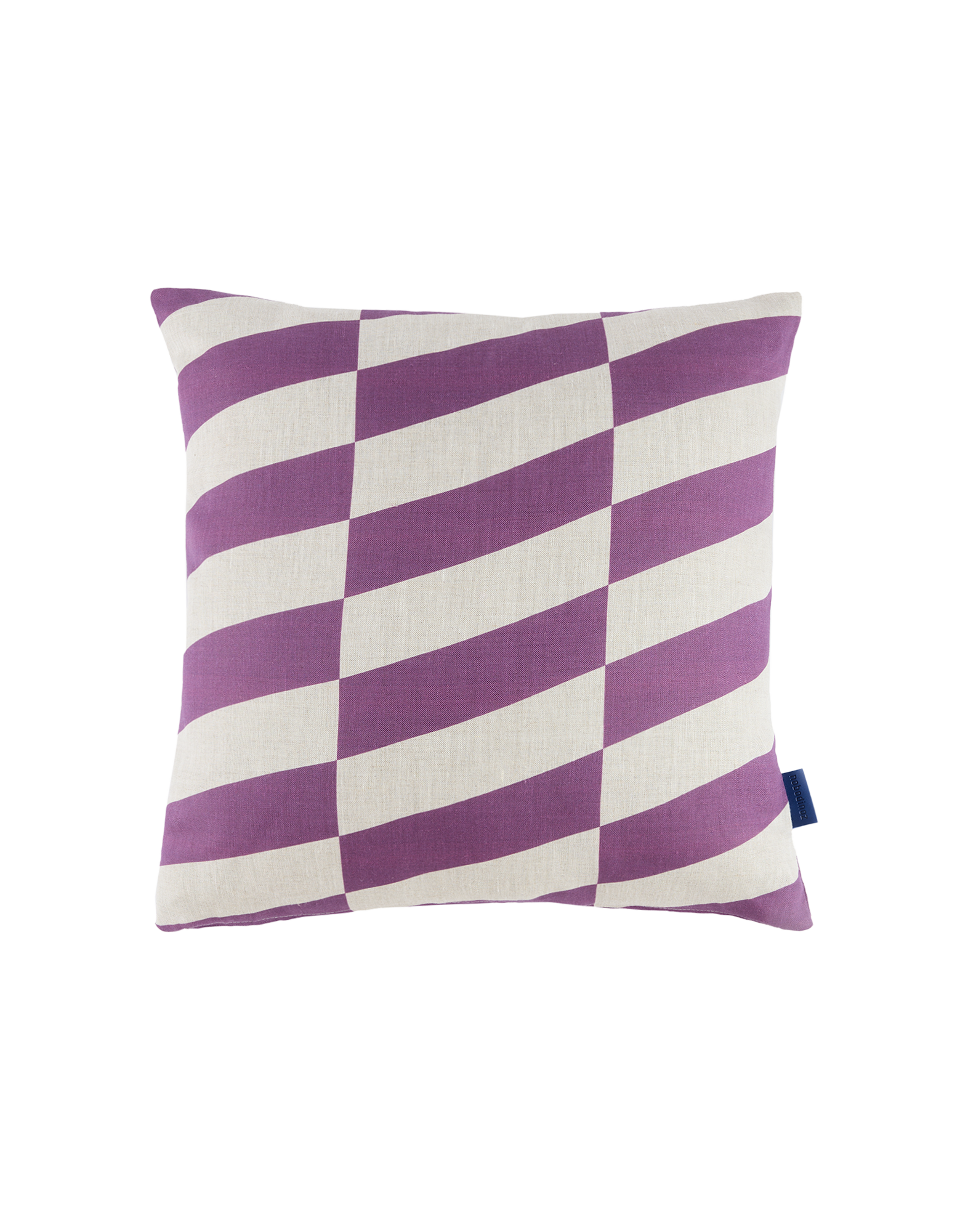 Square cushion in french linen Stanley