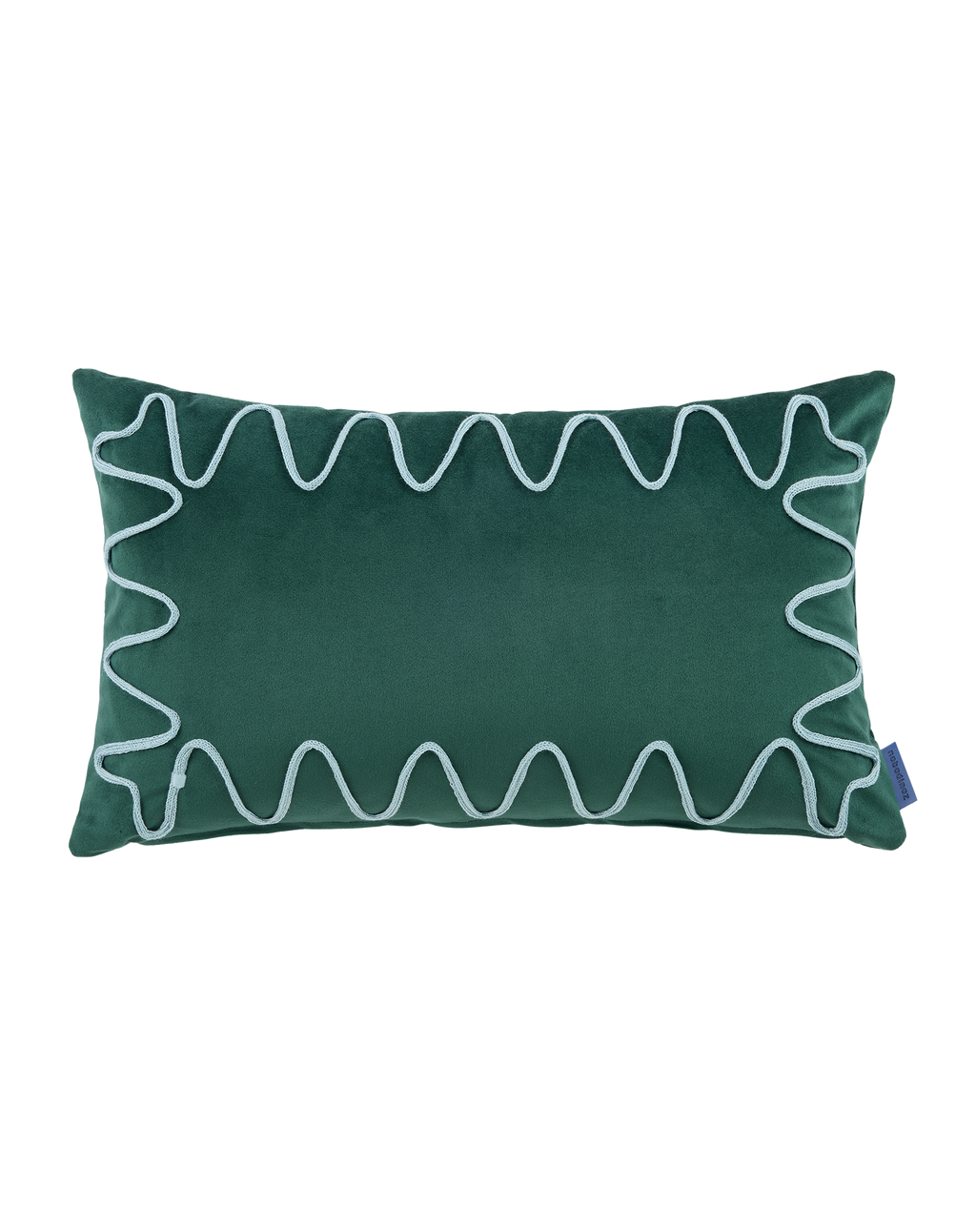Embroidered cushion Rita Eco-velvet