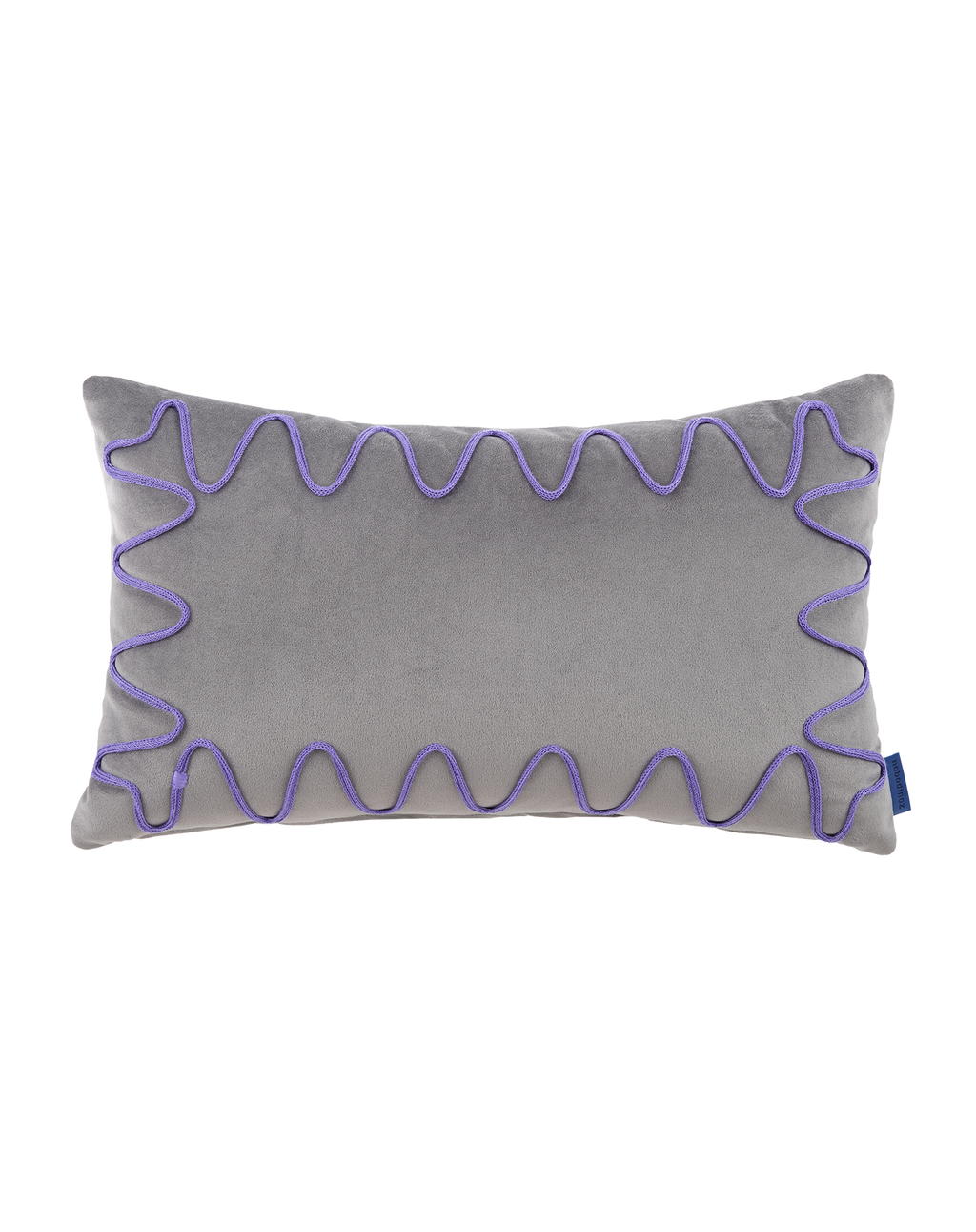 Coussin brodé Rita Eco-velours