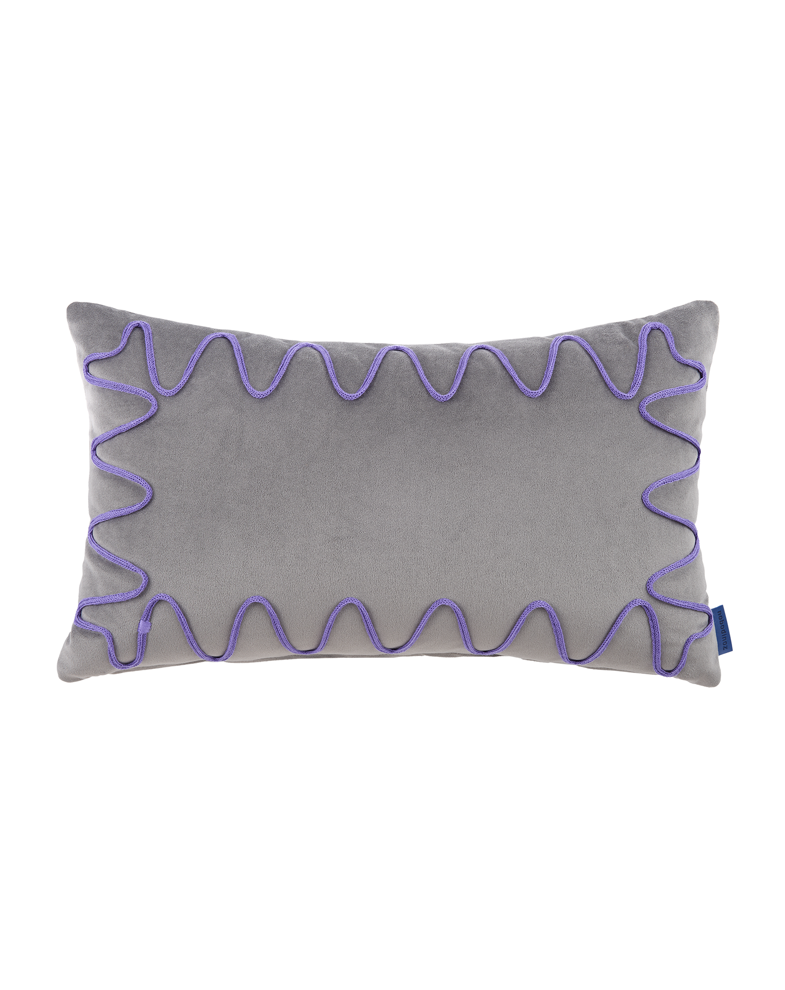 Coussin brodé Rita Eco-velours