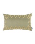 Embroidered cushion Rita Eco-velvet