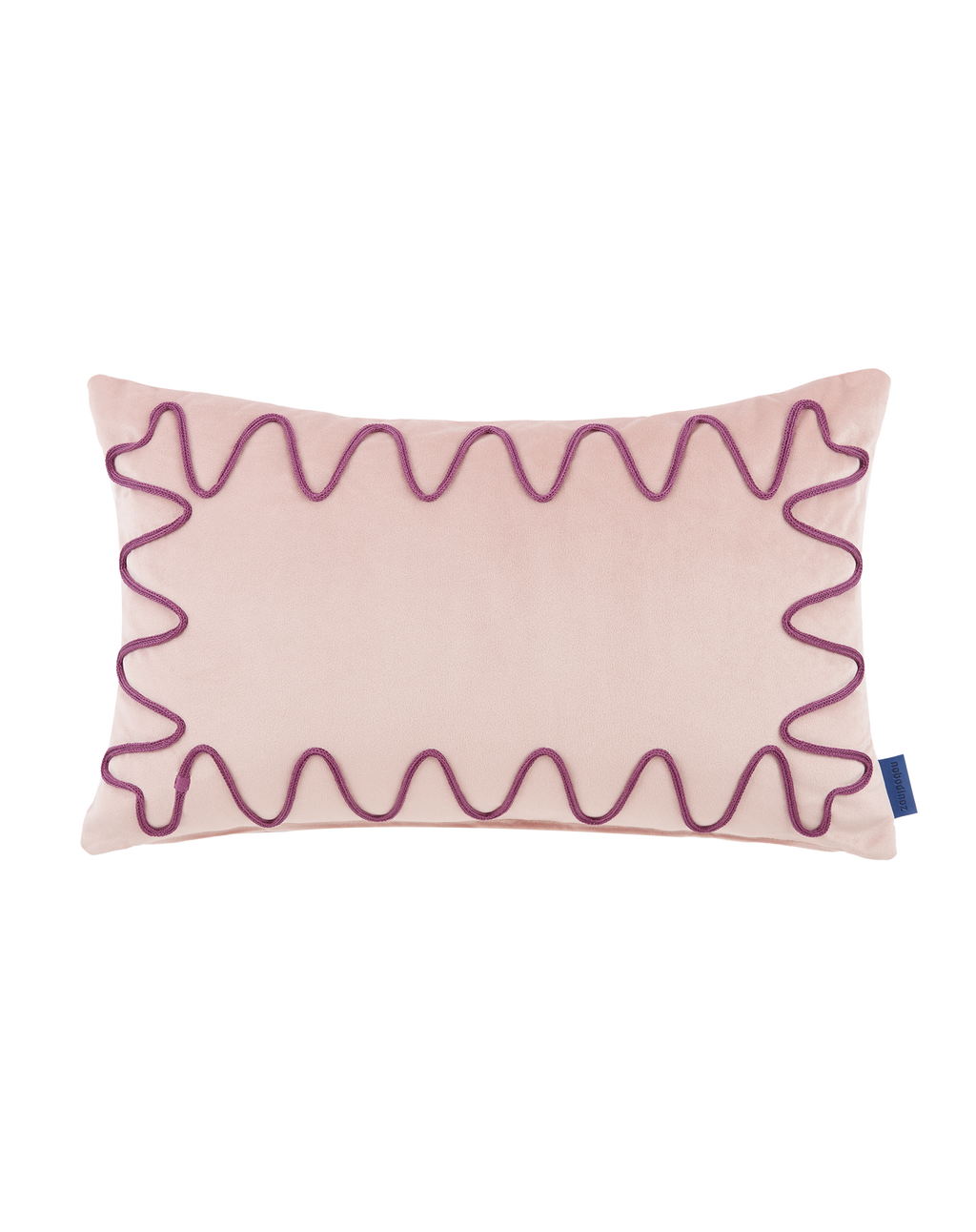 Coussin brodé Rita Eco-velours