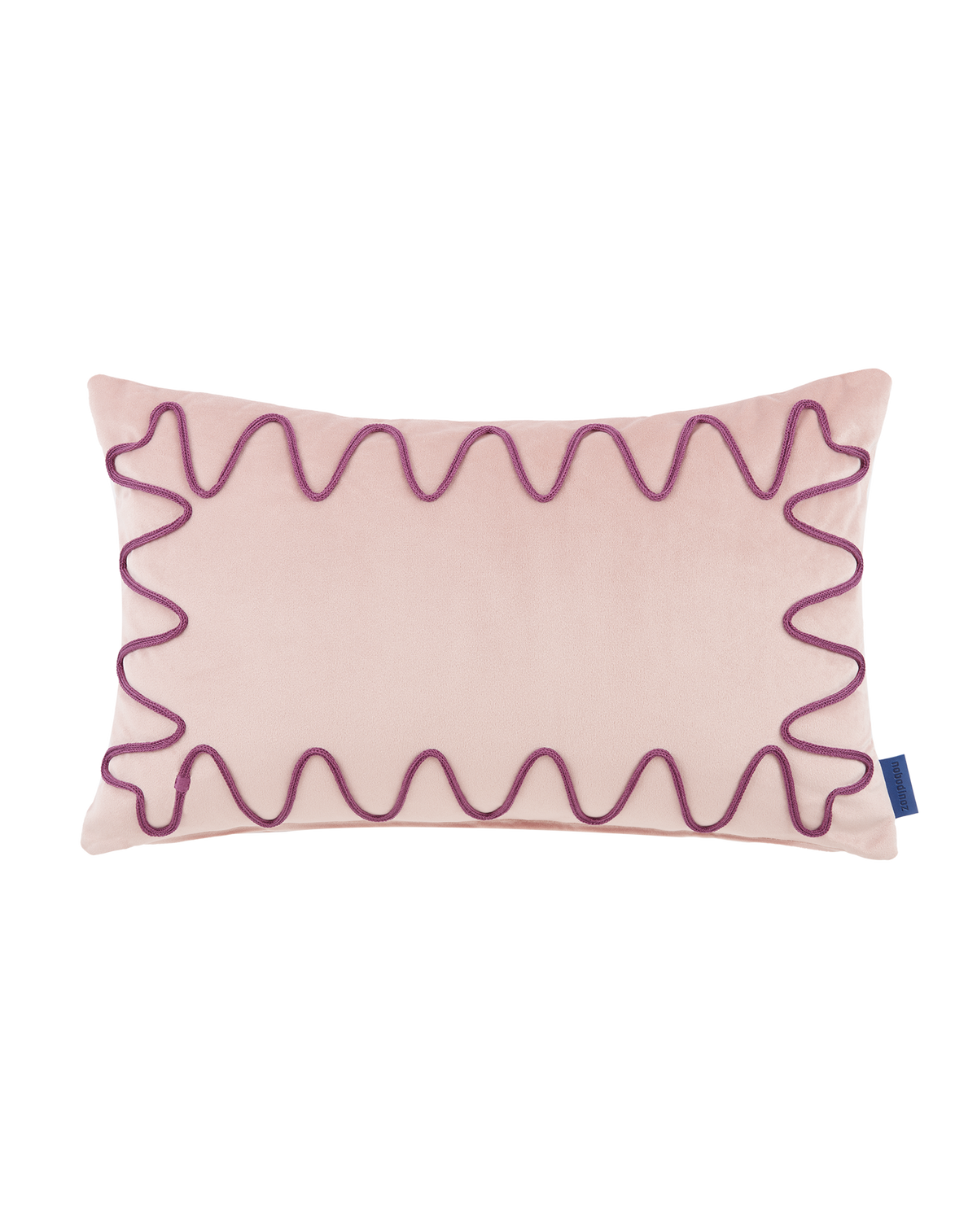 Coussin brodé Rita Eco-velours
