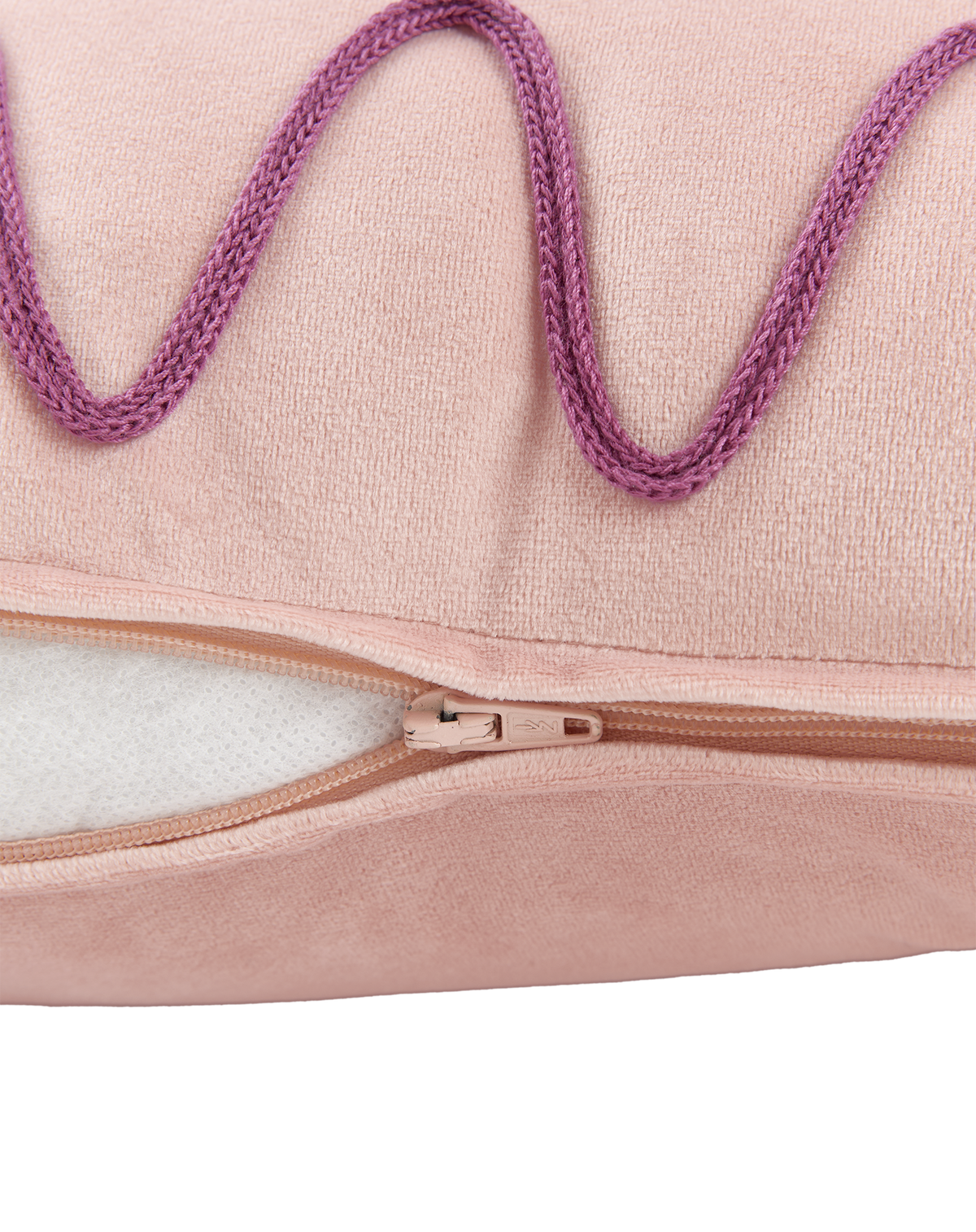 Coussin brodé Rita Eco-velours