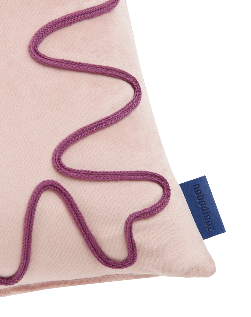 Coussin brodé Rita Eco-velours