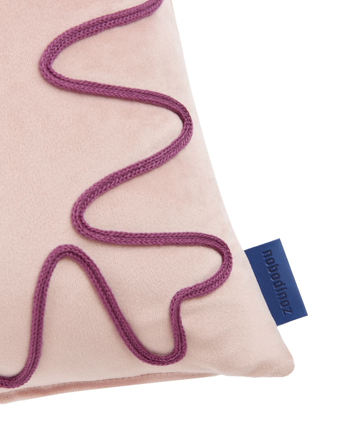 Coussin brodé Rita Eco-velours