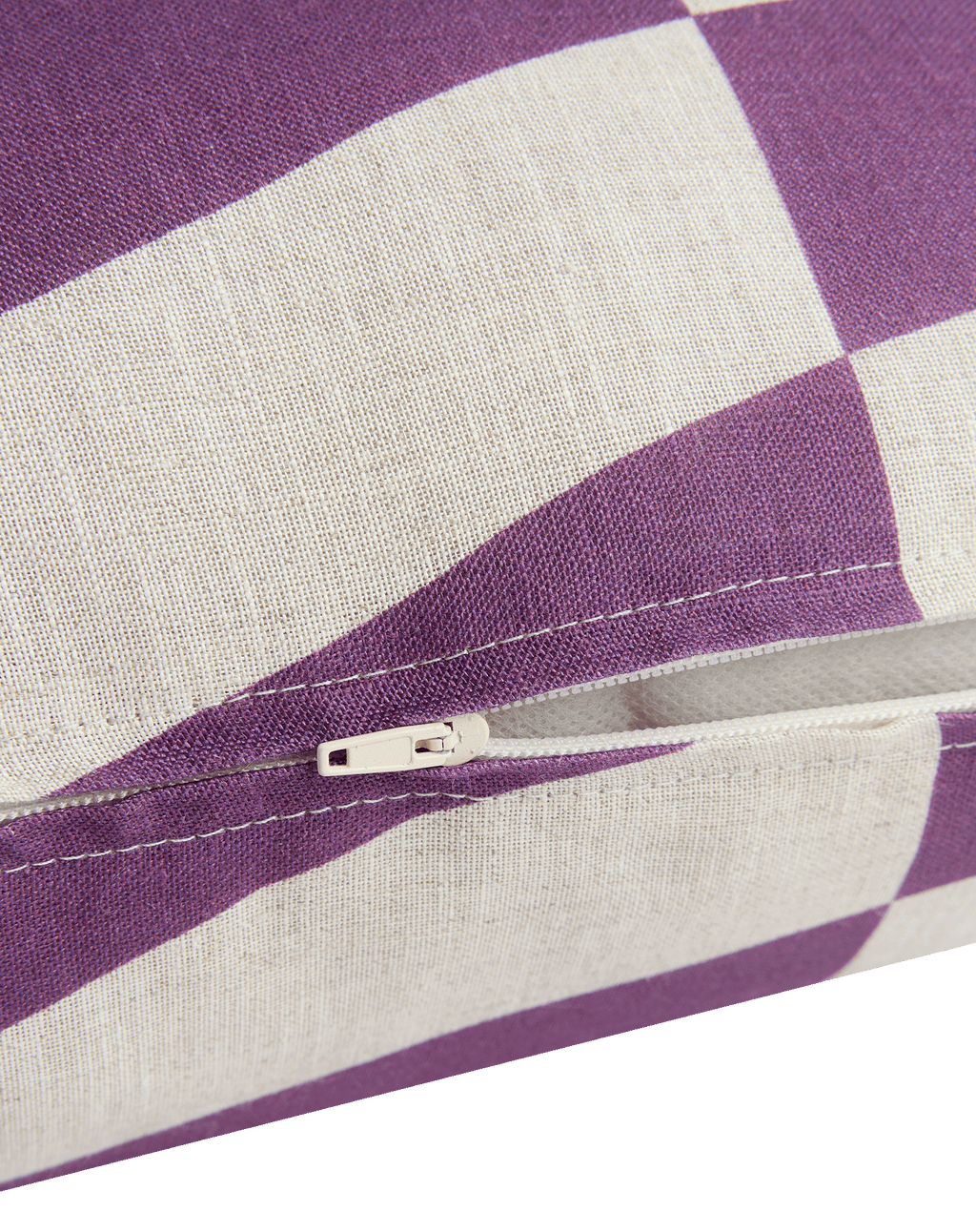 Square cushion in french linen Stanley