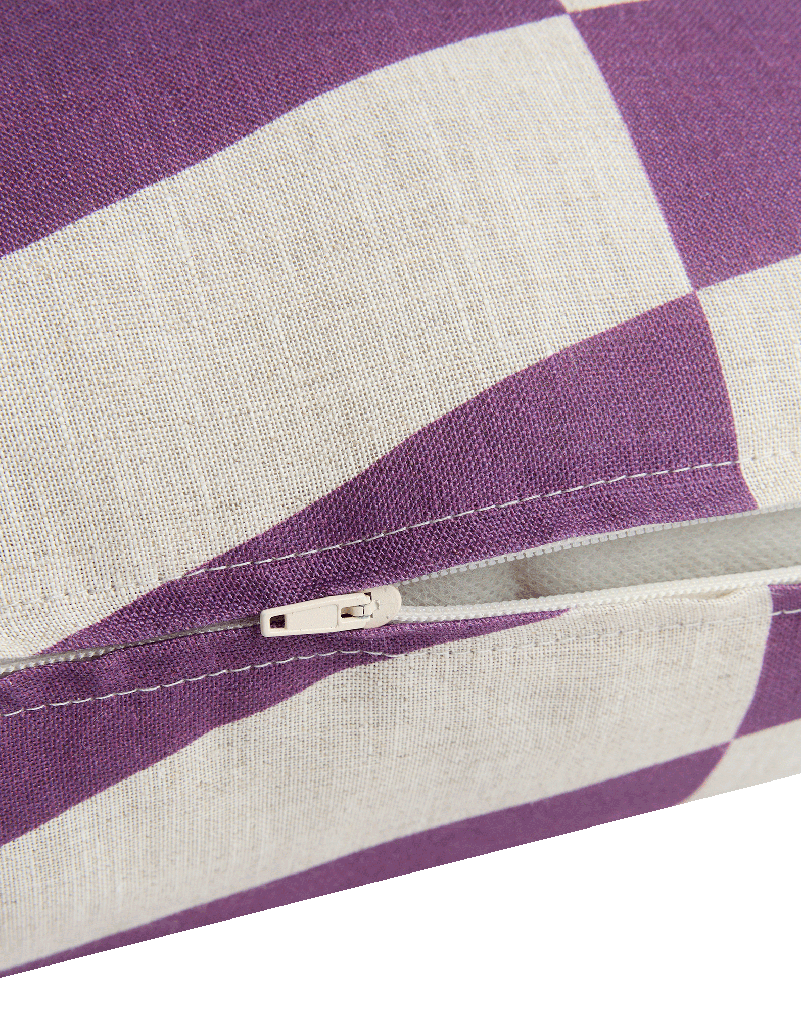 Square cushion in french linen Stanley
