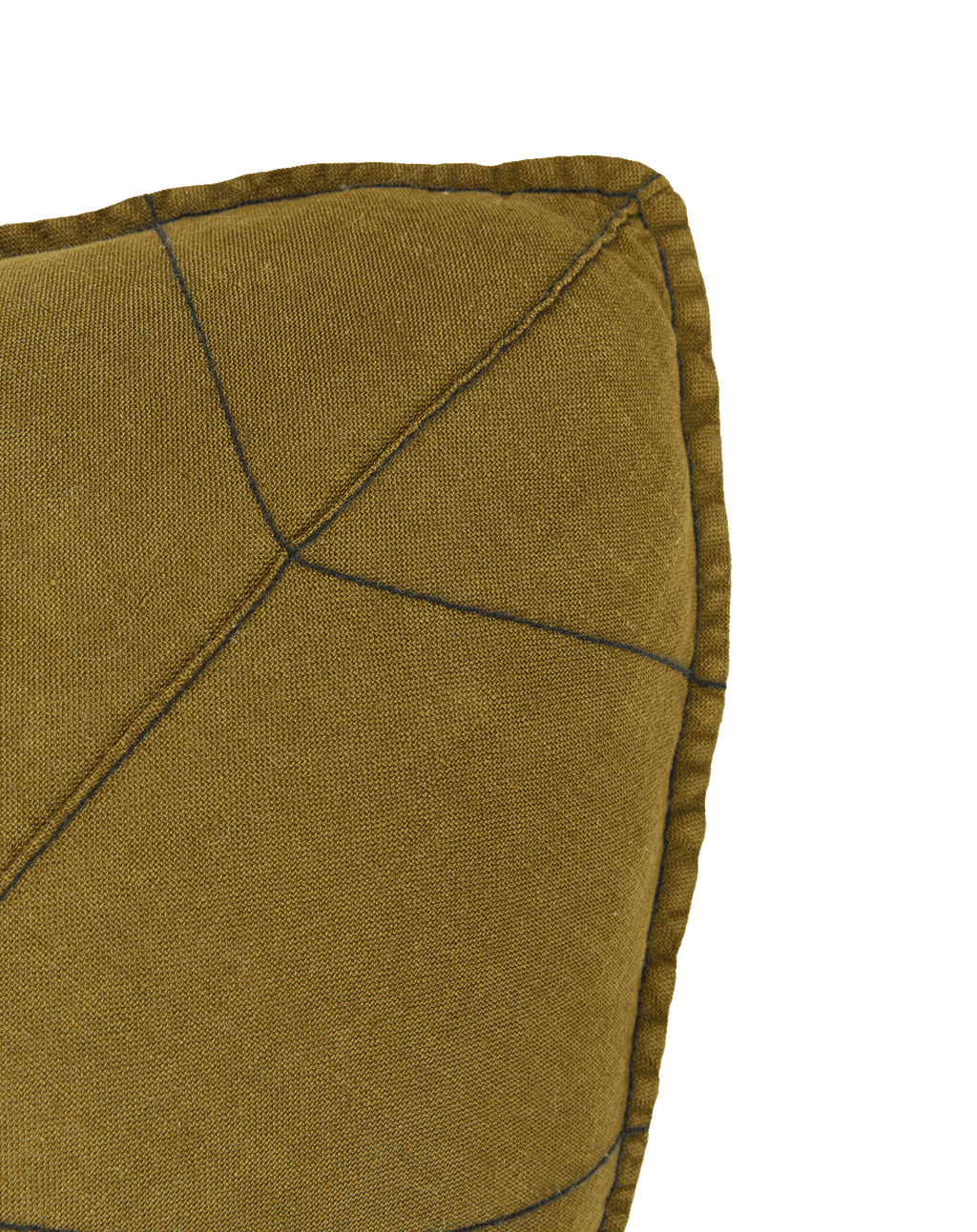 Coussin feuille en lin français L1N0