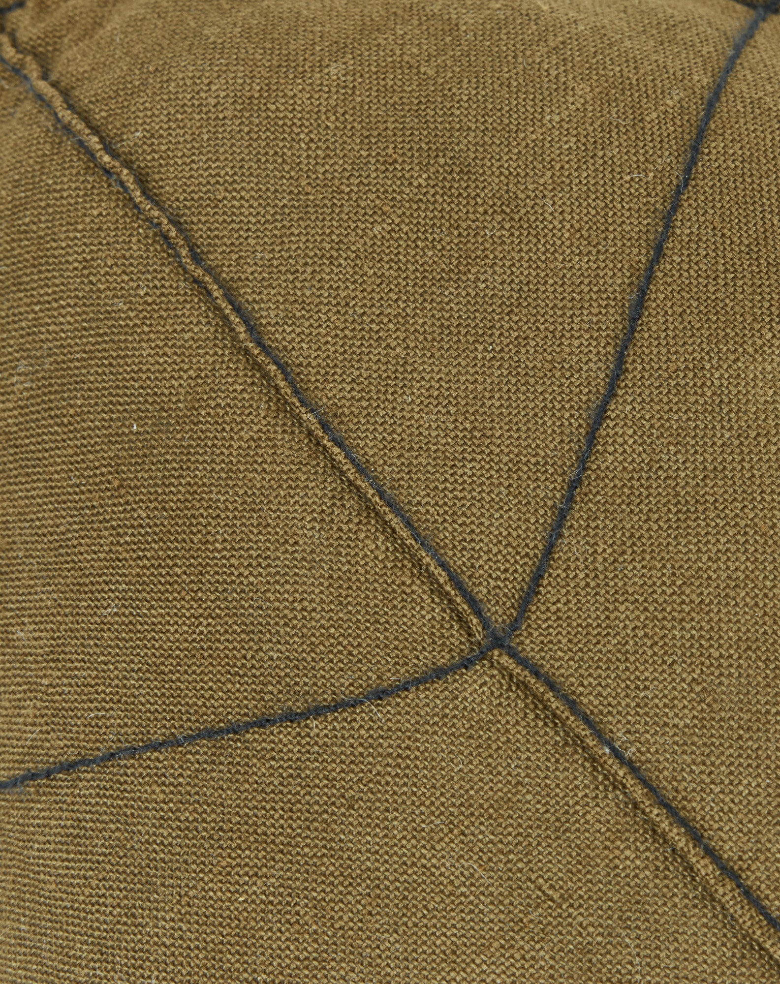Coussin feuille en lin français L1N0