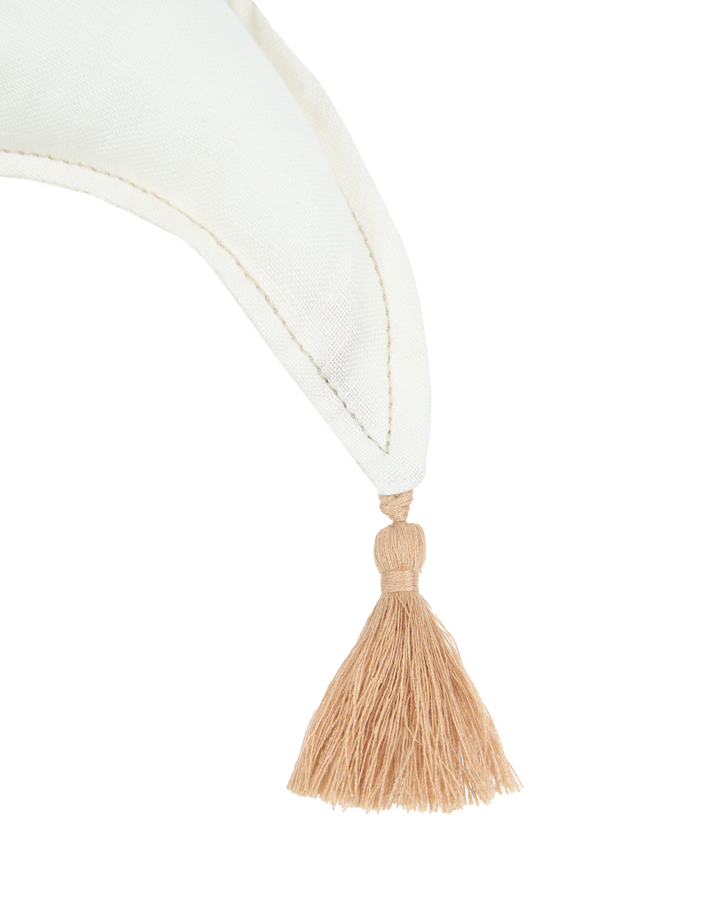 Coussin lune en lin français lavé L1N0
