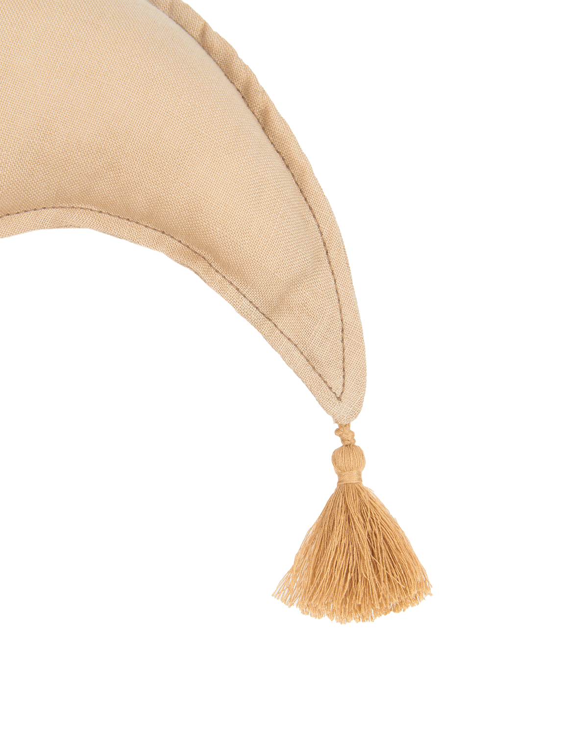 Coussin lune en lin français lavé L1N0