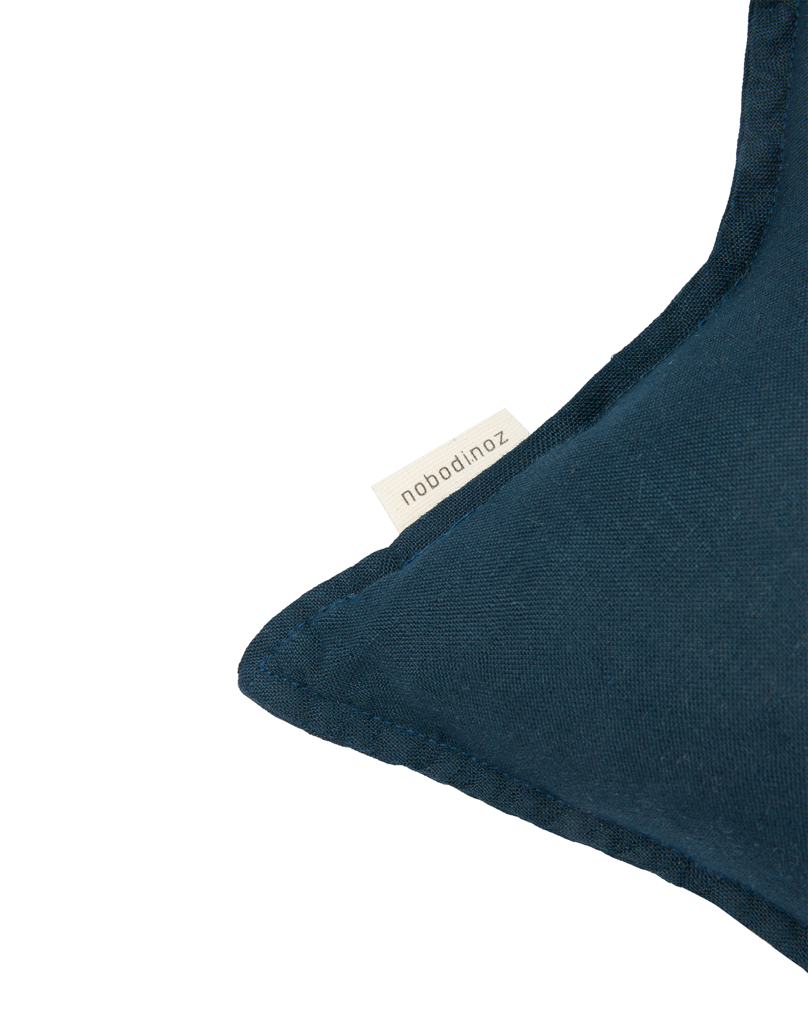Star cushion in washed French linen L1N0