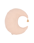 Moon cushion in washed French linen L1N0