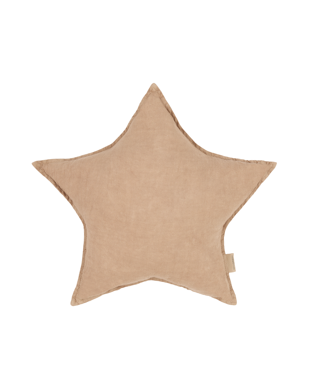 Cojín estrella de lino francés lavado L1N0